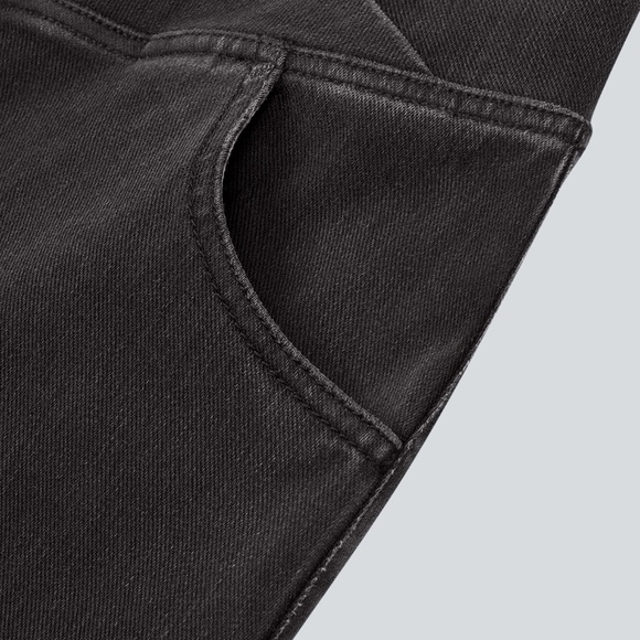 Halara Flex High Waisted Crossover Pocket Washed Casual Jeans, XS Regular - Picture 7 of 8